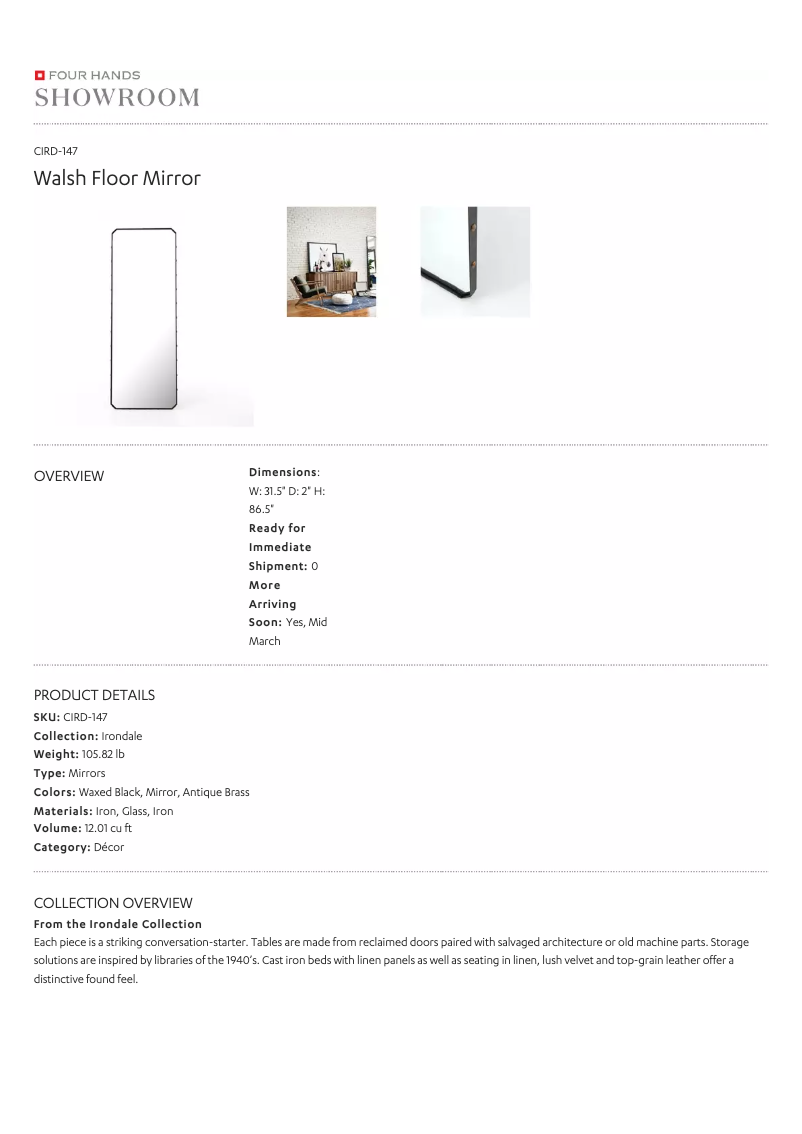 Image de la première page du manuel de l'appareil CIRD-147