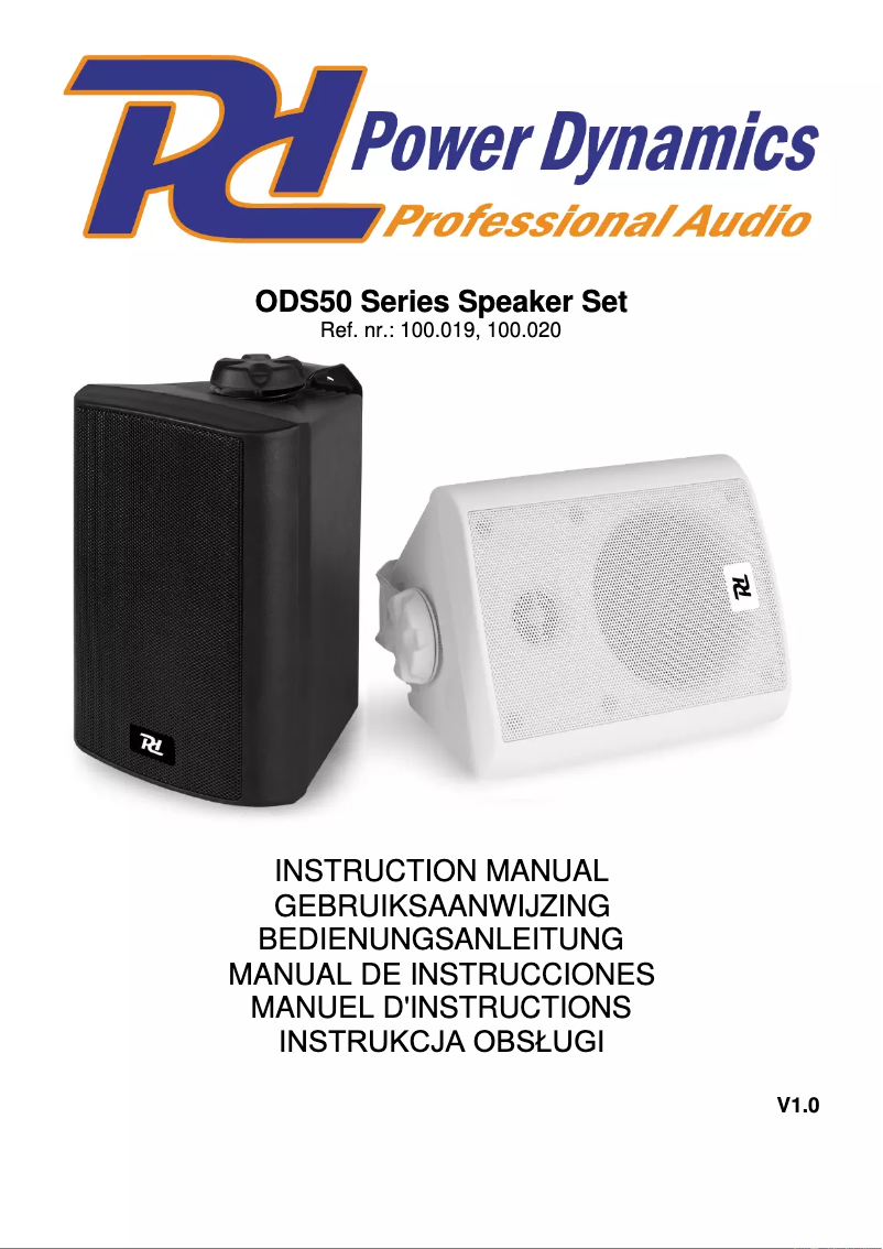 Page n°1 - Manuel utilisateur Skytec ODS50