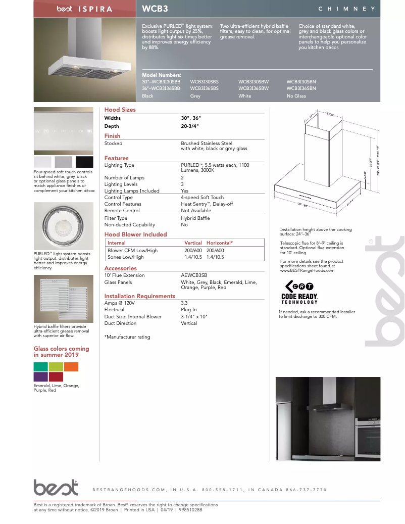 Page n°1 - Manuel utilisateur Best WCB3I36SBN