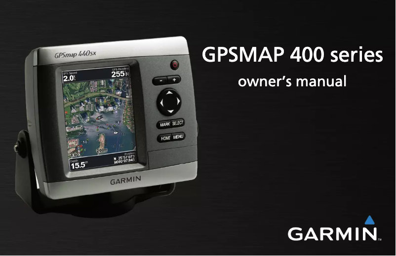 Page 1 de la notice Manuel utilisateur Garmin GPSMAP 420s