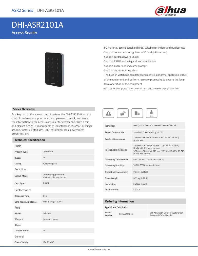 Image de la première page du manuel de l'appareil ASR2101A-D