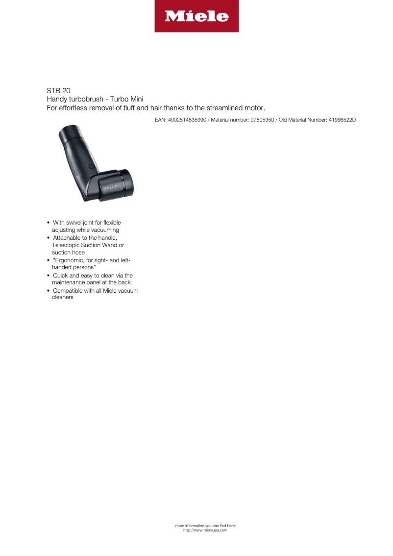 Image de la première page du manuel de l'appareil STB 20