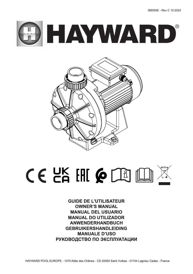 Page n°1 - Manuel utilisateur Hayward Booster
