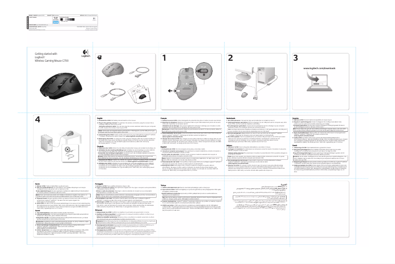 Image de la première page du manuel de l'appareil G700