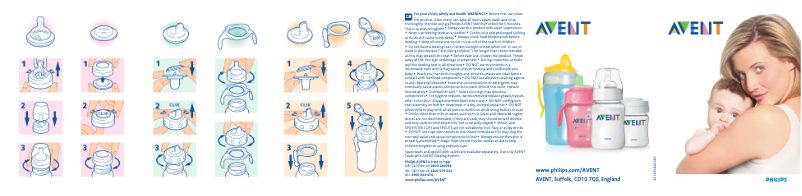 Page 1 of the manual User Manual Philips AVENT SCF646