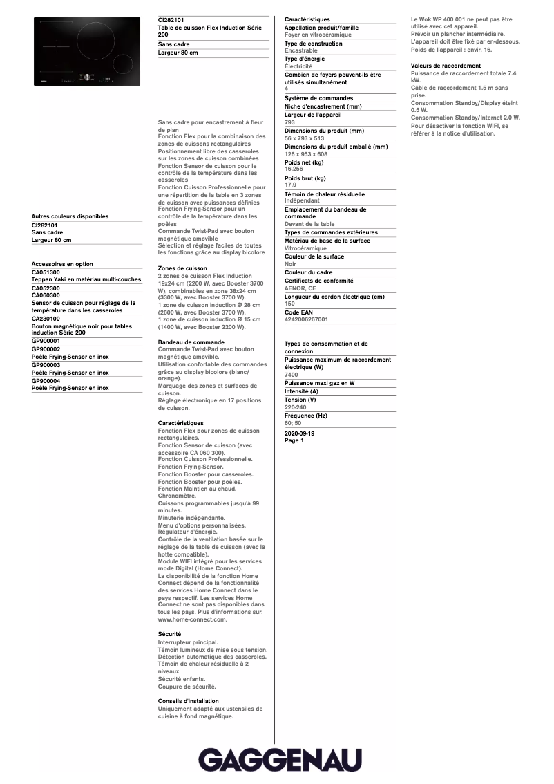 Image de la première page du manuel de l'appareil CI282101