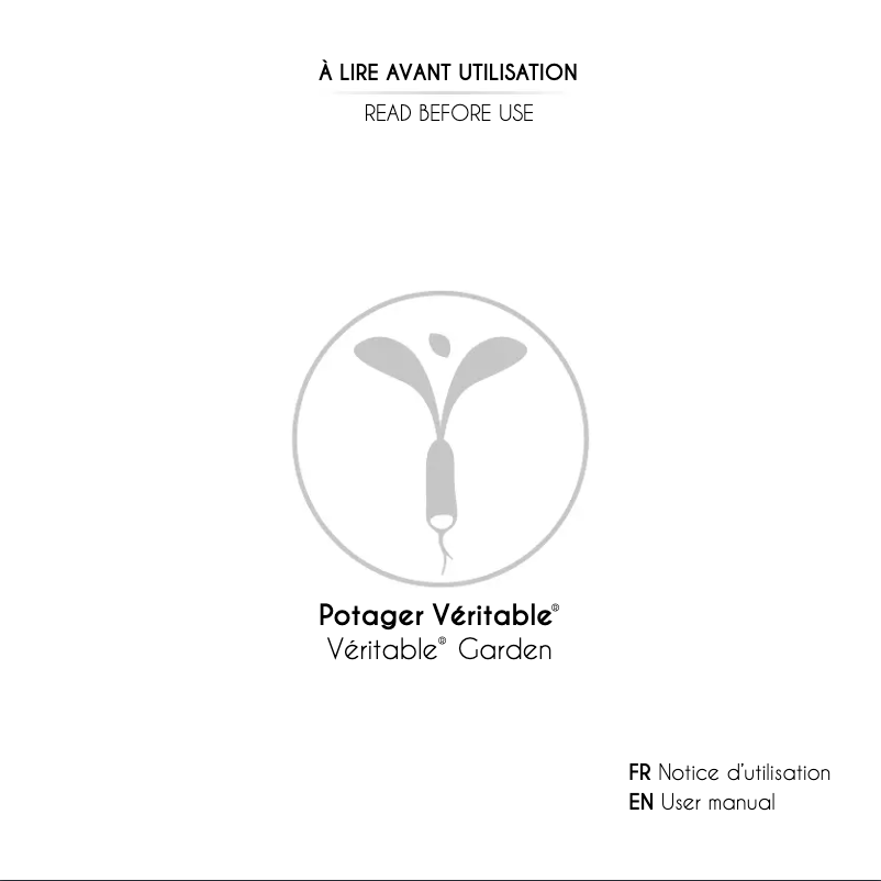 Image de la première page du manuel de l'appareil Potager