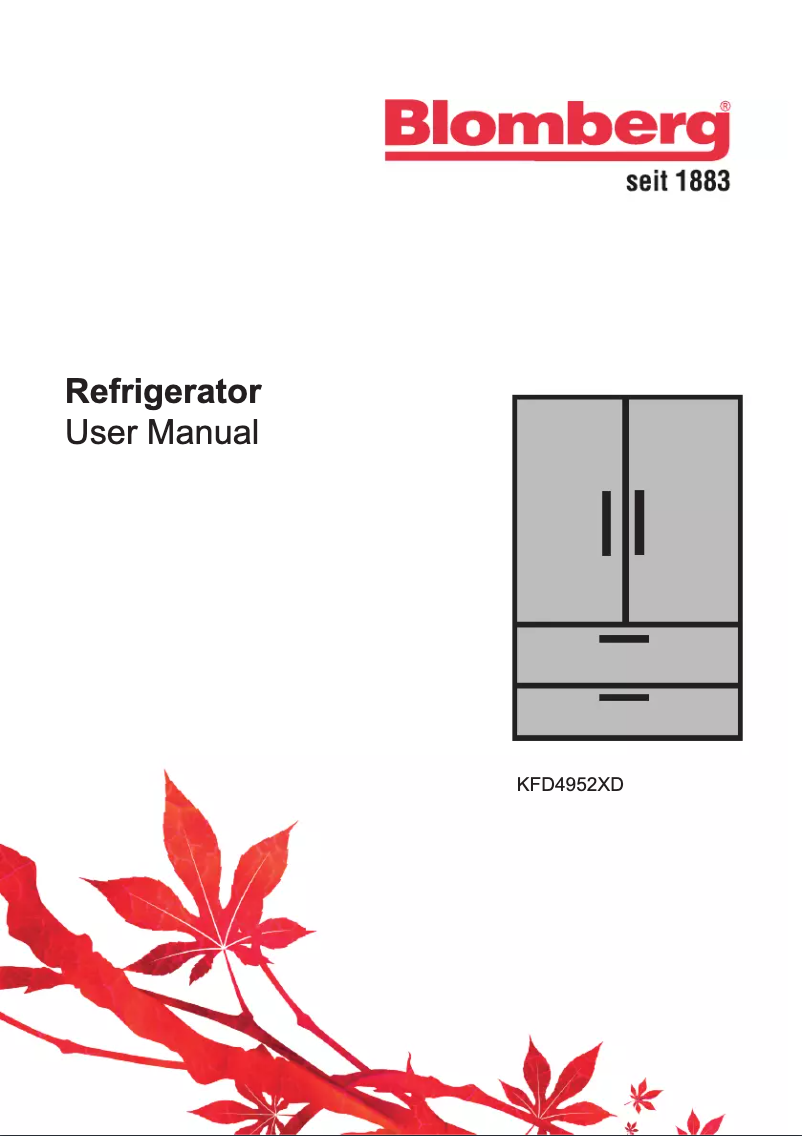 Image de la première page du manuel de l'appareil KFD 4952 XD