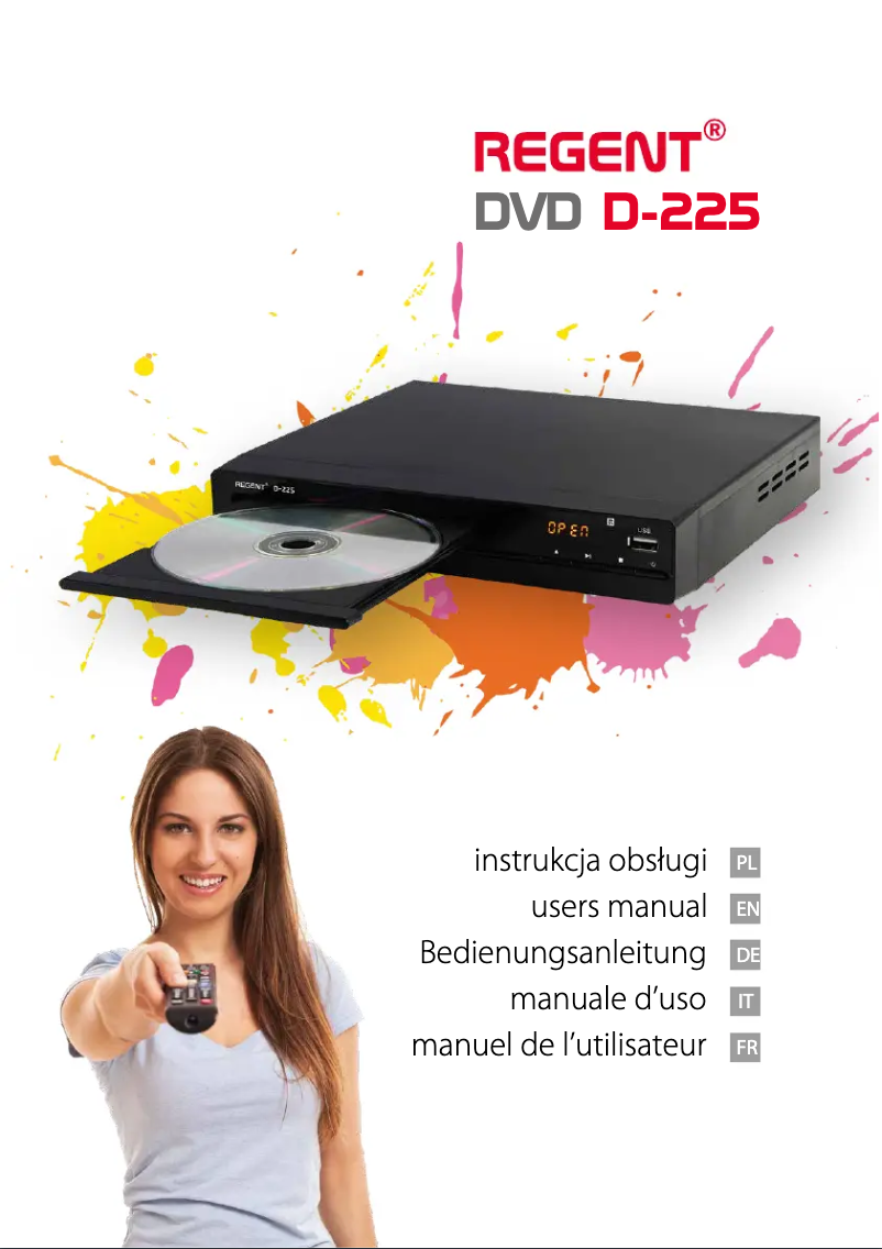 Page n°1 - Manuel utilisateur Ferguson Regent DVD D-225