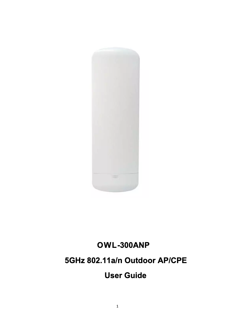 Página 1 del manual Manual de usuario Amer Networks OWL-300ANP