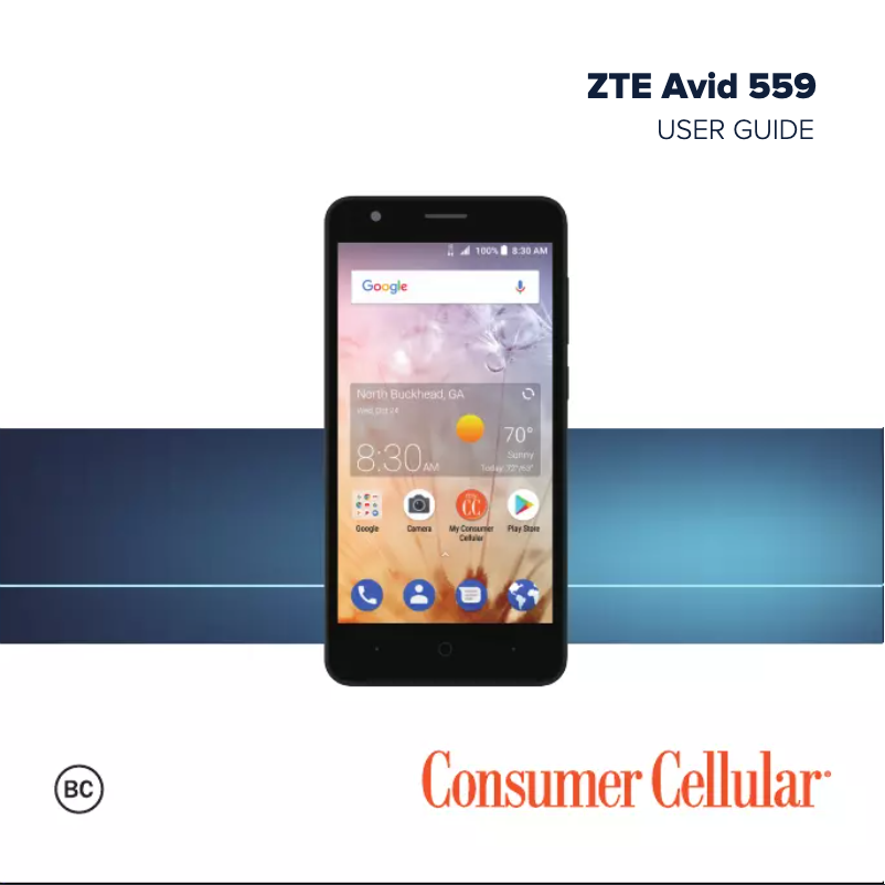 Page 1 de la notice Mode d'emploi ZTE Avid 559