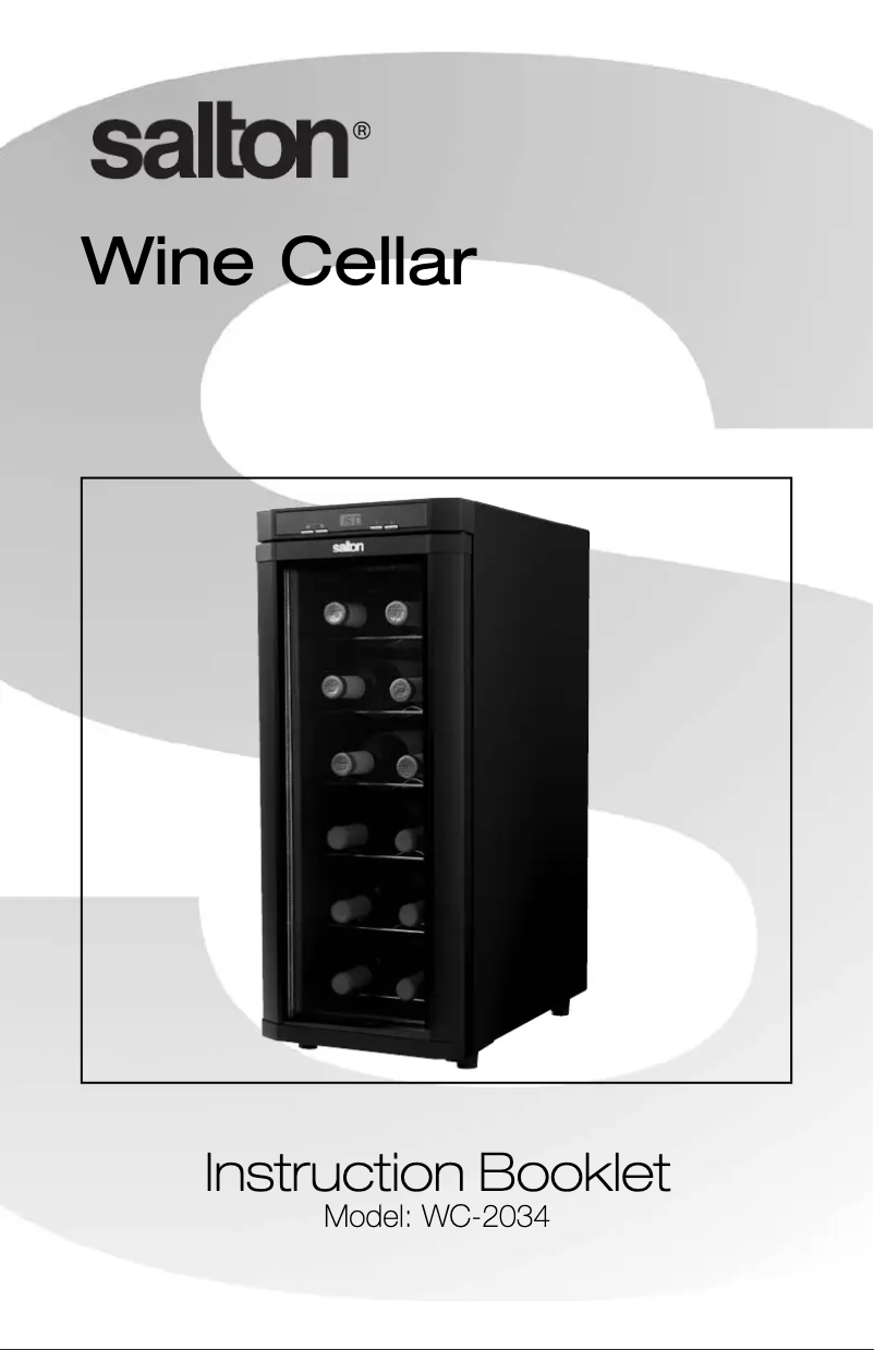 Página 1 del manual Manual de usuario Salton WC-2034
