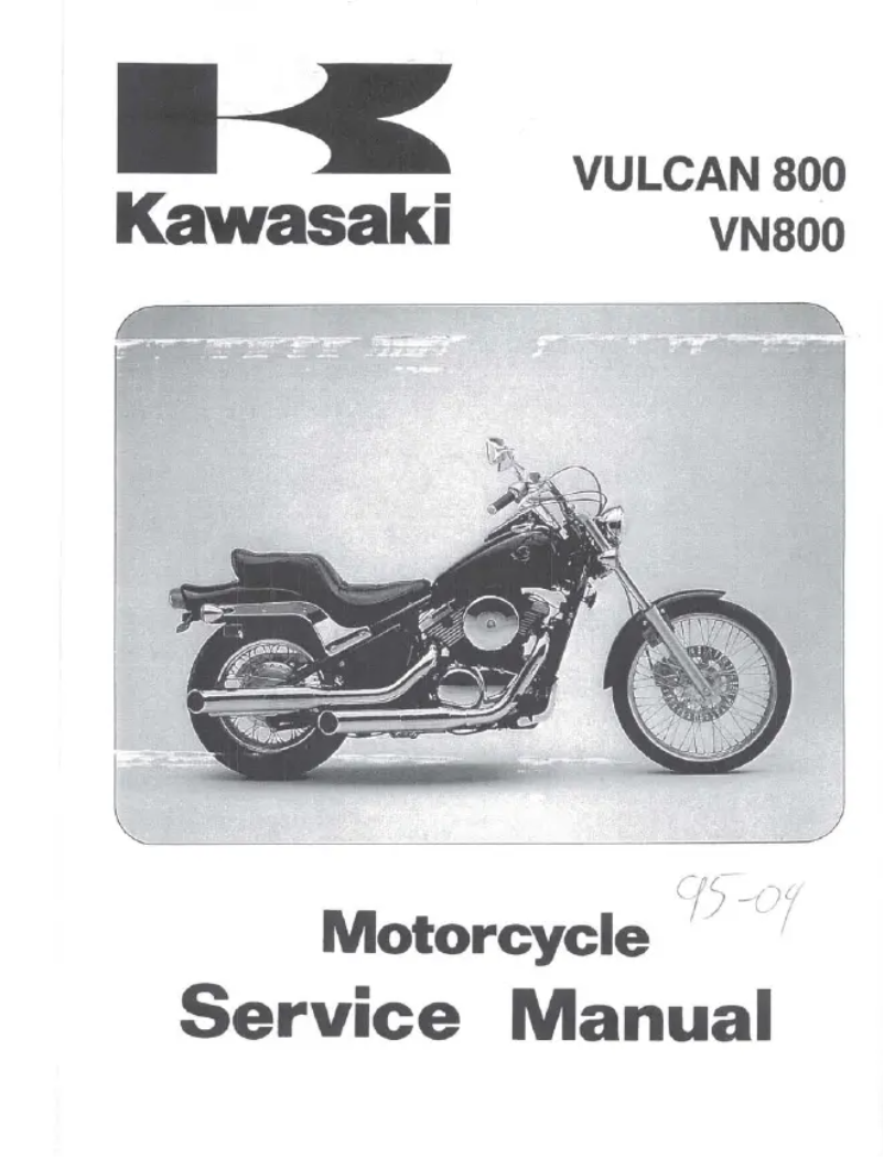 Page n°1 - Manuel utilisateur Mitsubishi Vulcan 800 (1998)