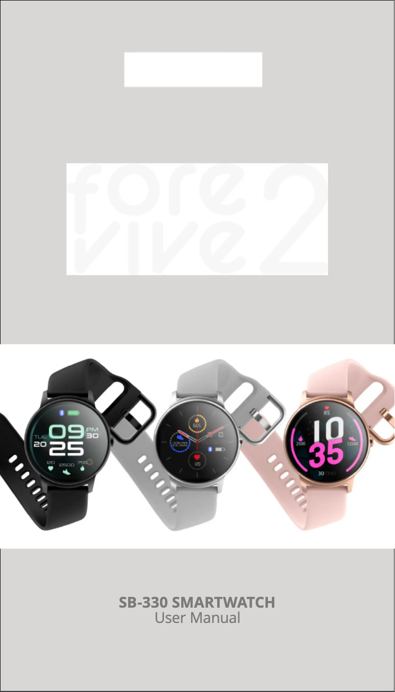 Page n°1 - Manuel utilisateur Forever Forevive 2 SB-330