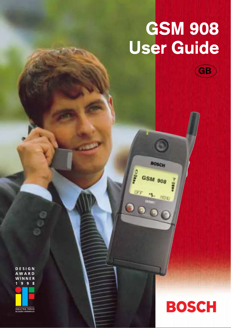 Image de la première page du manuel de l'appareil GSM908