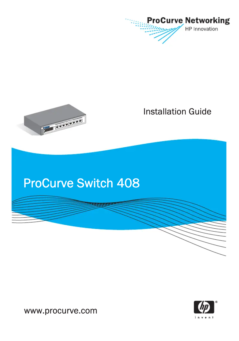 Page 1 de la notice Manuel utilisateur HP ProCurve 408