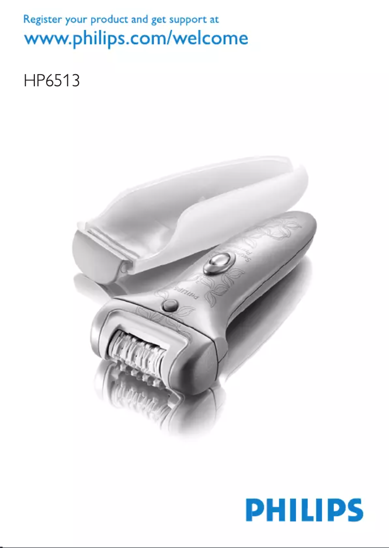 Page n°1 - Manuel utilisateur Philips Satinelle Ice Premium HP6513