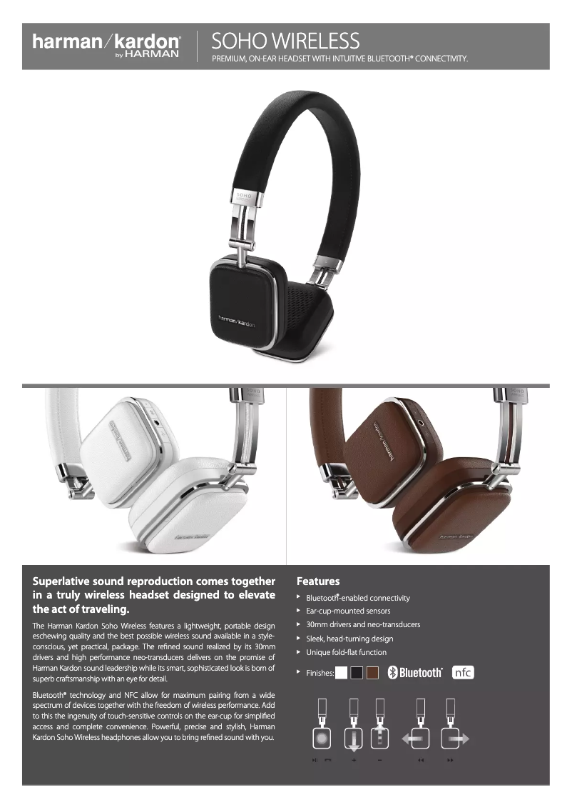Page 1 de la notice Manuel utilisateur Harman Kardon SOHO Wireless