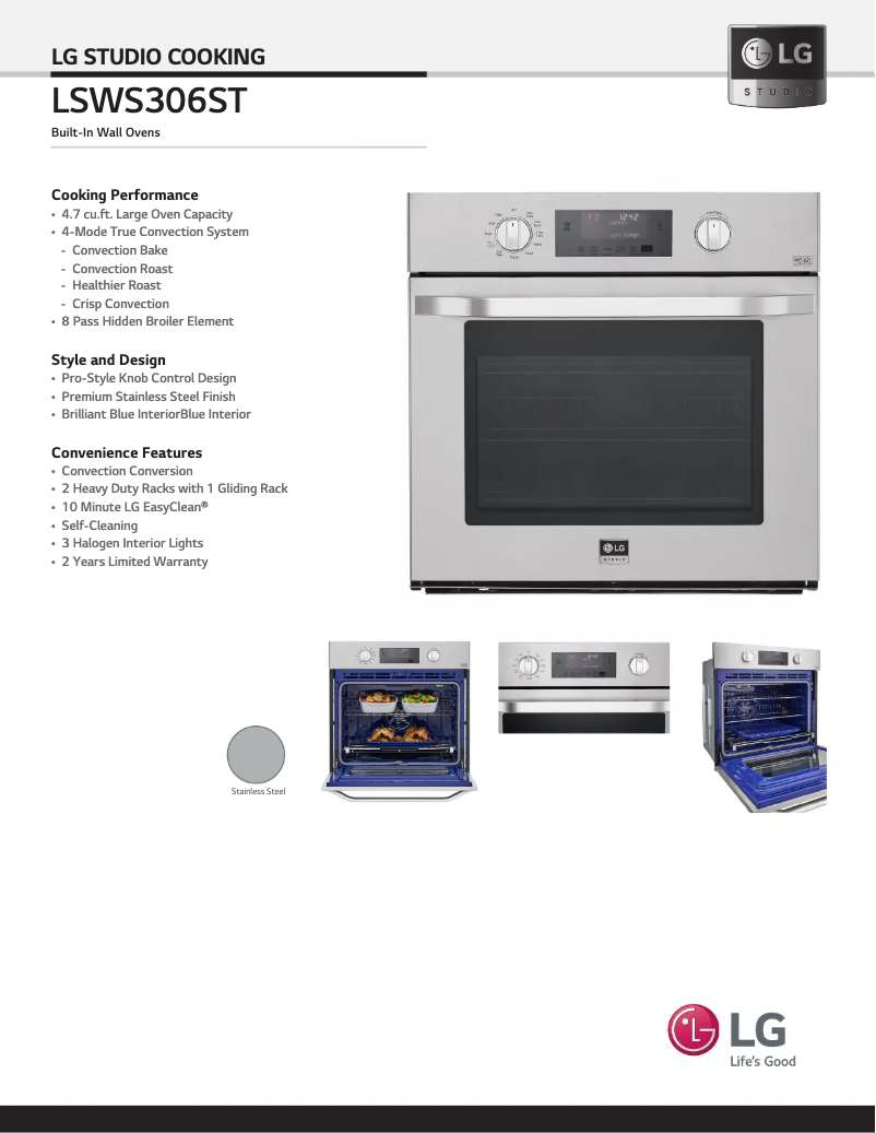 Image de la première page du manuel de l'appareil LSWS306ST