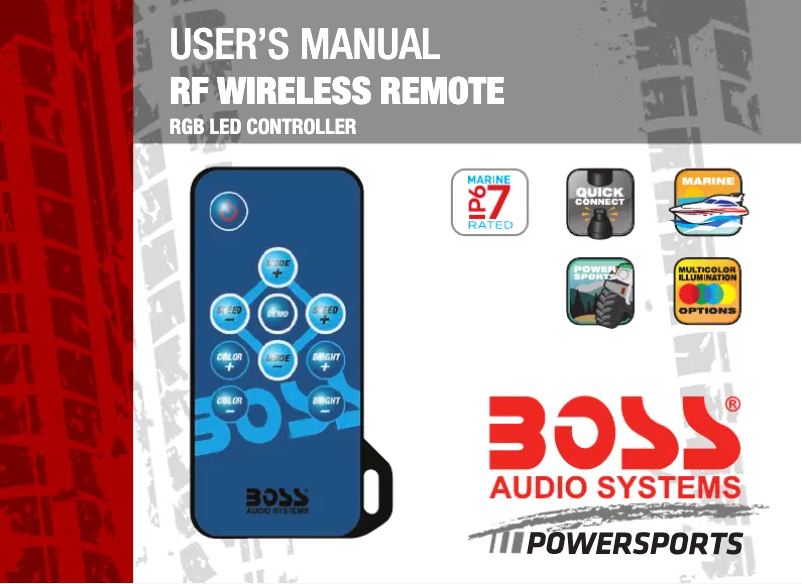 Page 1 de la notice Manuel utilisateur Boss WP6