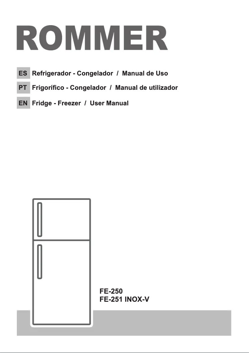 Image de la première page du manuel de l'appareil FE-250