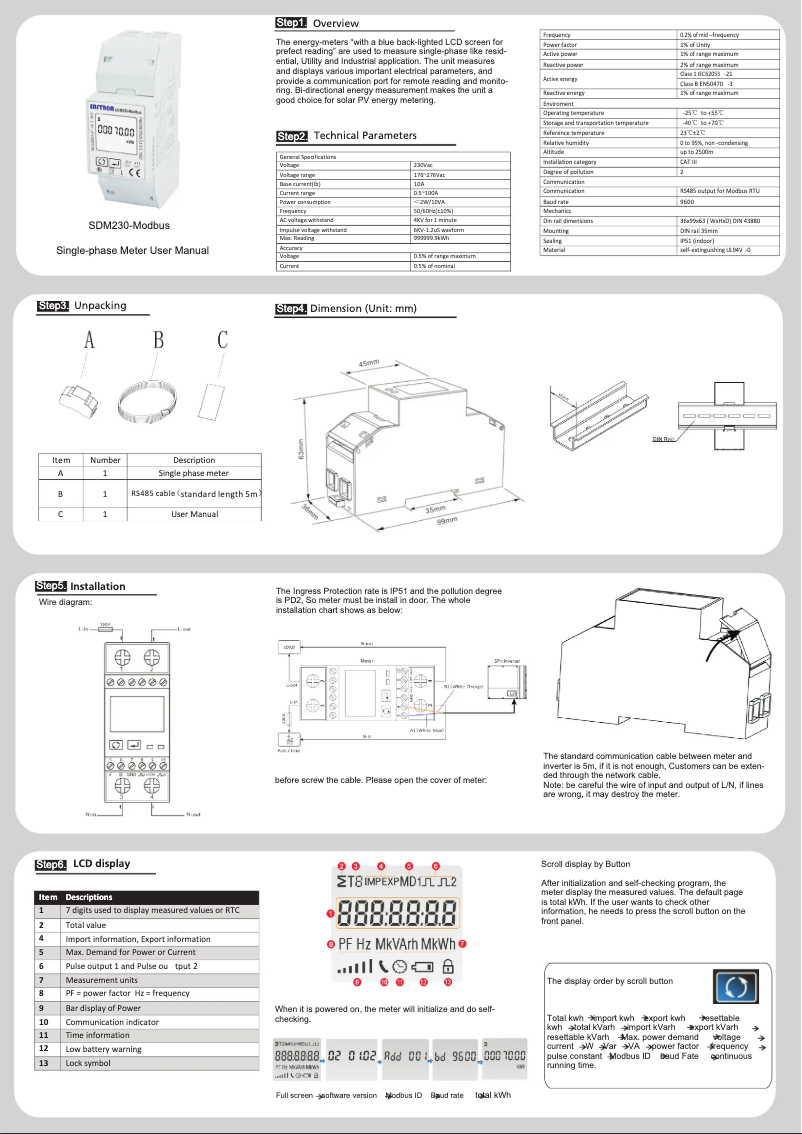 Página 1 del manual Manual de usuario Growatt SPM