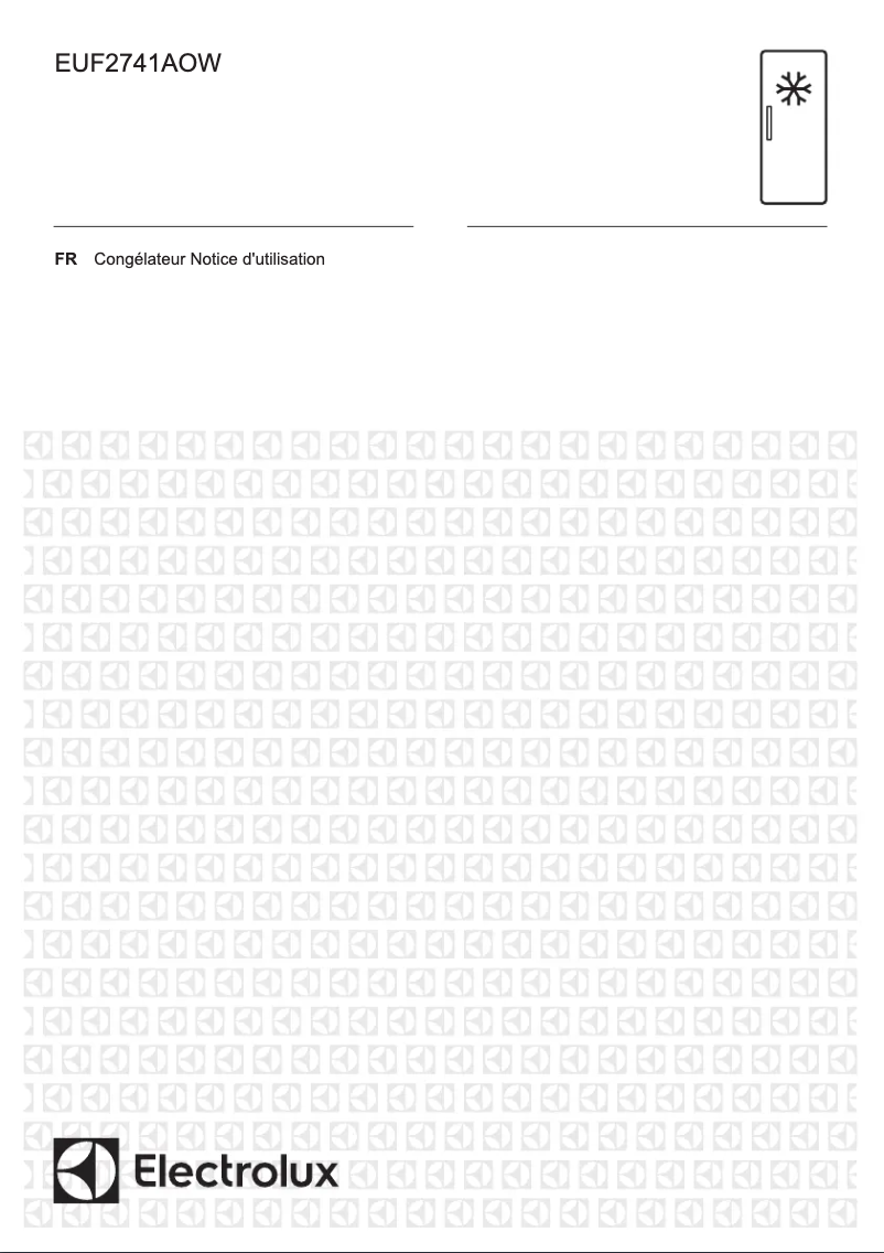 Page 1 de la notice Manuel utilisateur Electrolux EUF2741AOW