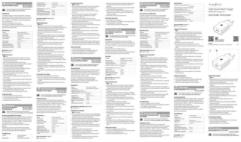 Page 1 de la notice Manuel utilisateur Nedis WCQC302ABK