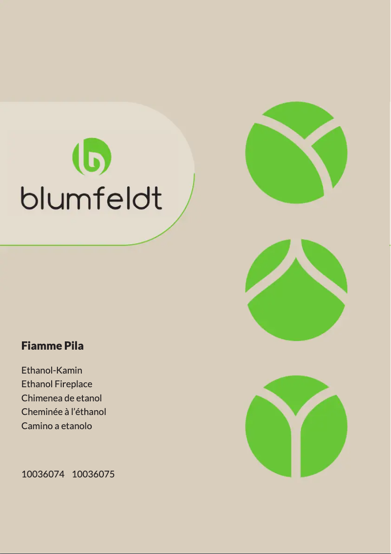Page 1 de la notice Manuel utilisateur Blumfeldt Fiamme Pila