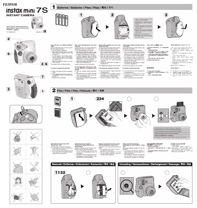 Page n°1 - Manuel utilisateur Fujifilm Instax Mini 7S