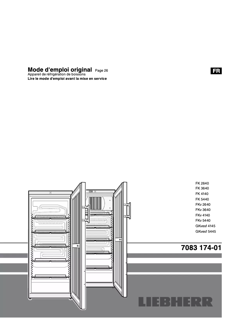 Page n°1 - Manuel utilisateur Liebherr GKvesf 4145