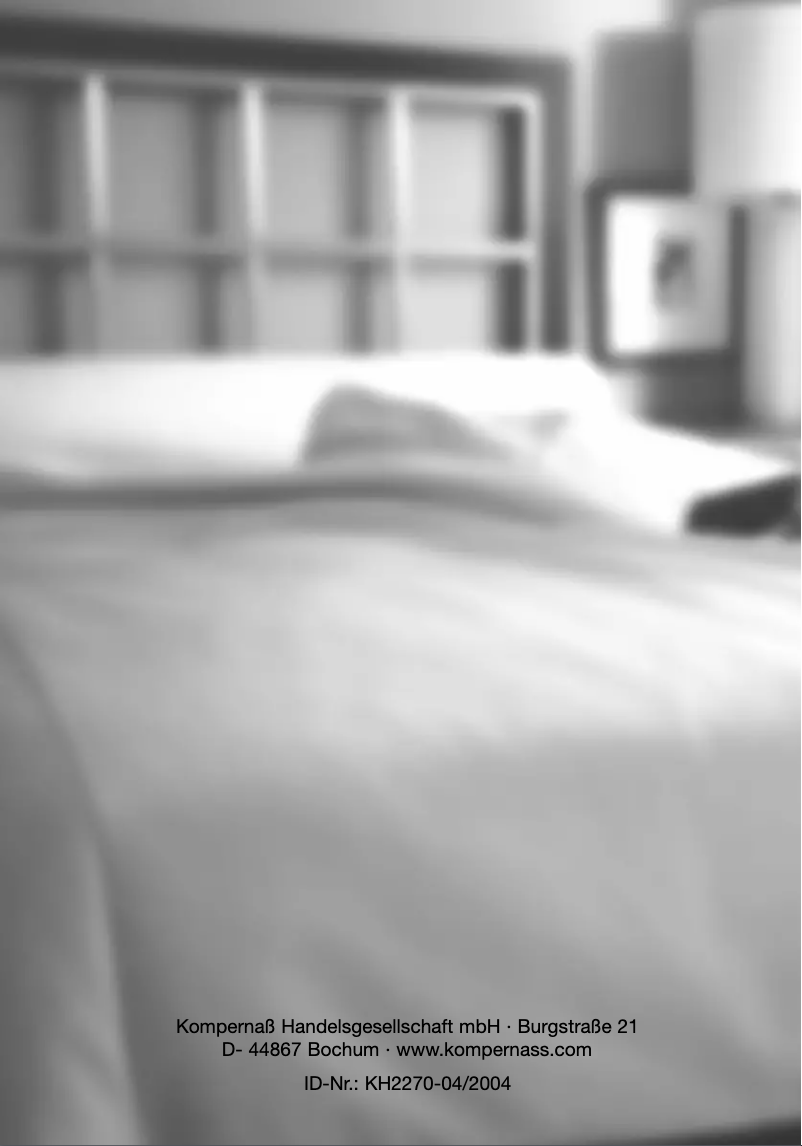 Page n°1 - Manuel utilisateur E-bench KH 2270