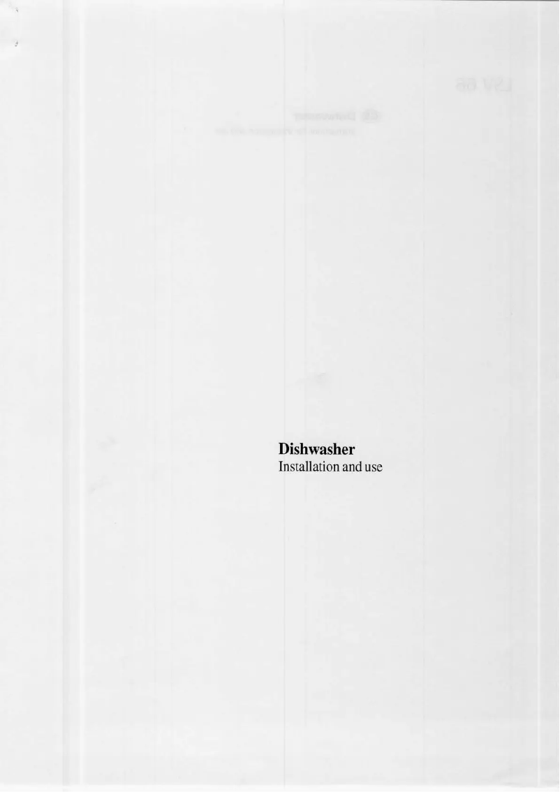 Page n°1 - Manuel utilisateur Ariston Thermo LSV66