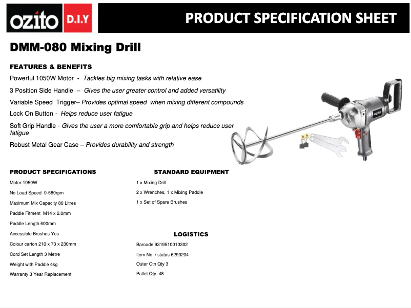 Image de la première page du manuel de l'appareil DMM-080