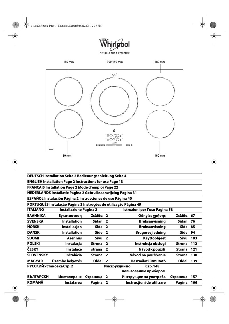 Page 1 de la notice Manuel utilisateur Whirlpool ACM 795/LX/01