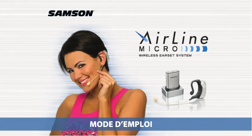Page n°1 - Manuel utilisateur Samson AirLine Micro