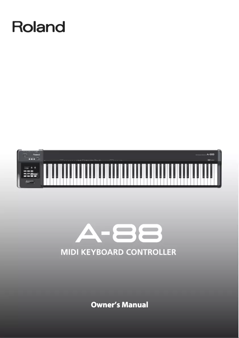Image de la première page du manuel de l'appareil A-88