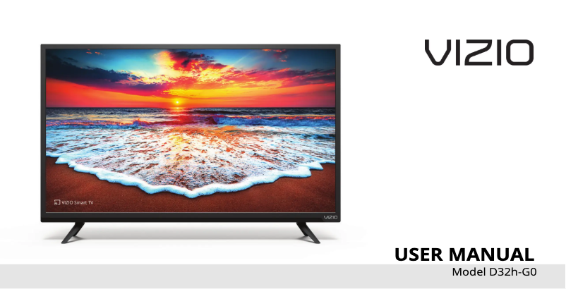 Page 1 de la notice Manuel utilisateur VIZIO D32h-G0