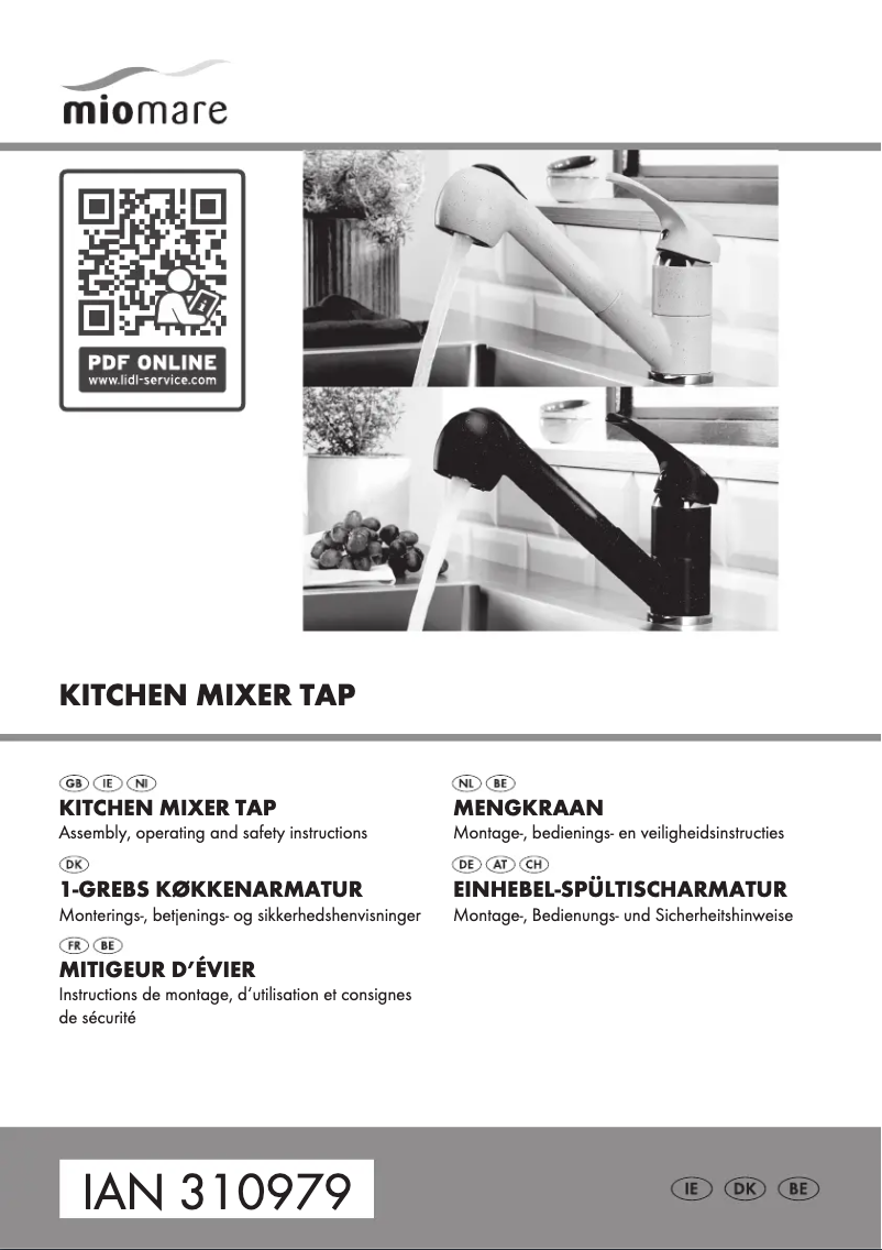 Image de la première page du manuel de l'appareil IAN 310979