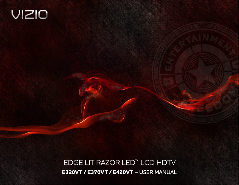 Page 1 de la notice Manuel utilisateur VIZIO E320VT