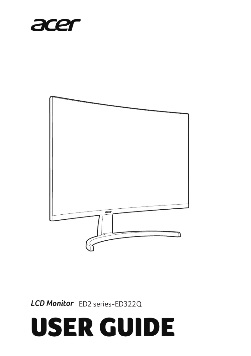 Image de la première page du manuel de l'appareil ED322QP