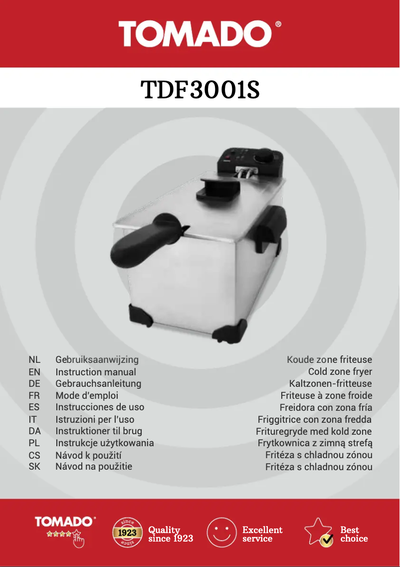 Image de la première page du manuel de l'appareil TDF3001S