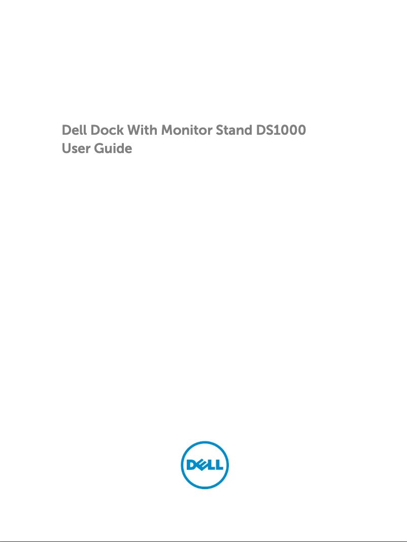 Page n°1 - Manuel utilisateur Dell DS1000