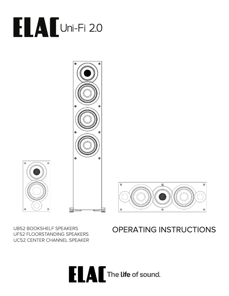 Image de la première page du manuel de l'appareil Uni-Fi 2.0 UF52