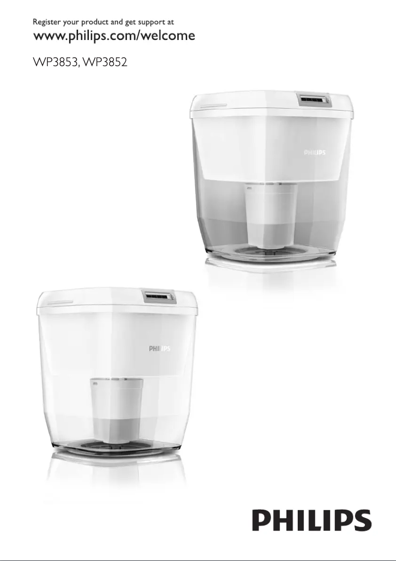 Page 1 de la notice Manuel utilisateur Philips PureGuard WP3852