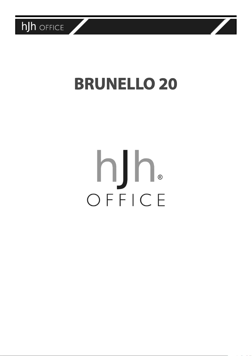 Page 1 de la notice Manuel utilisateur HJH Office Brunello 20
