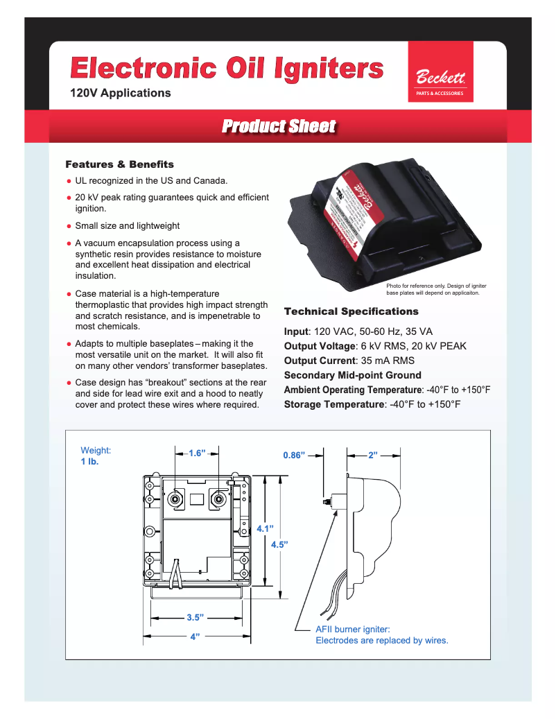 Page n°1 - Manuel utilisateur Beckett 51830U