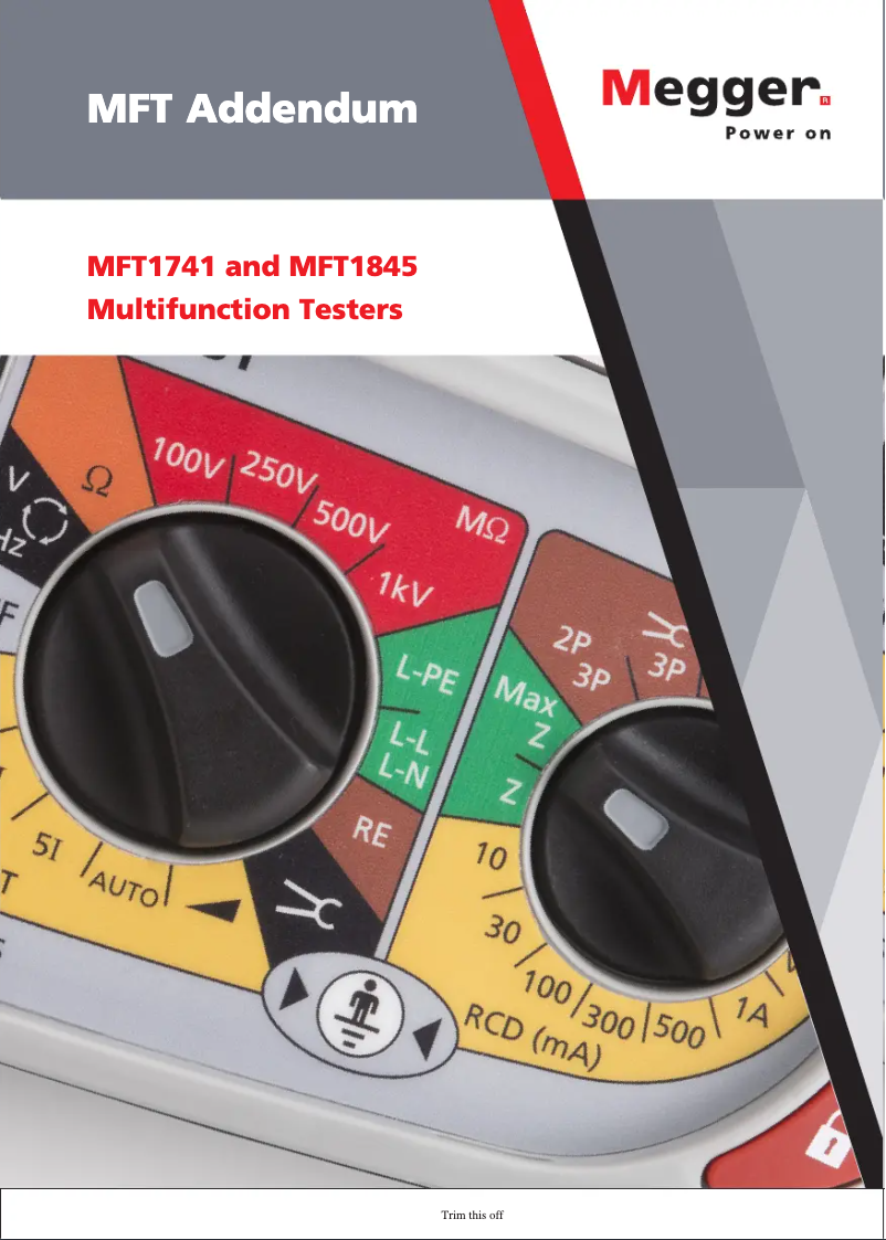 Image de la première page du manuel de l'appareil MFT1845