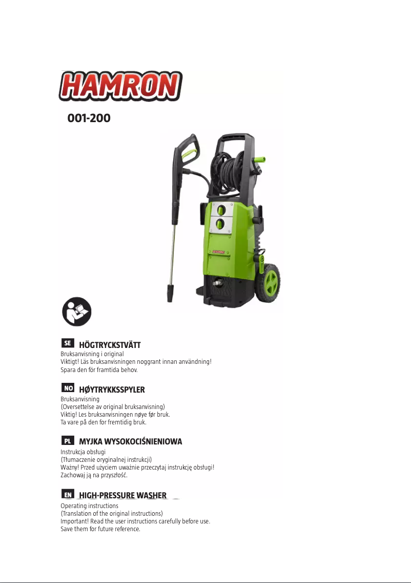 Image de la première page du manuel de l'appareil 001-200