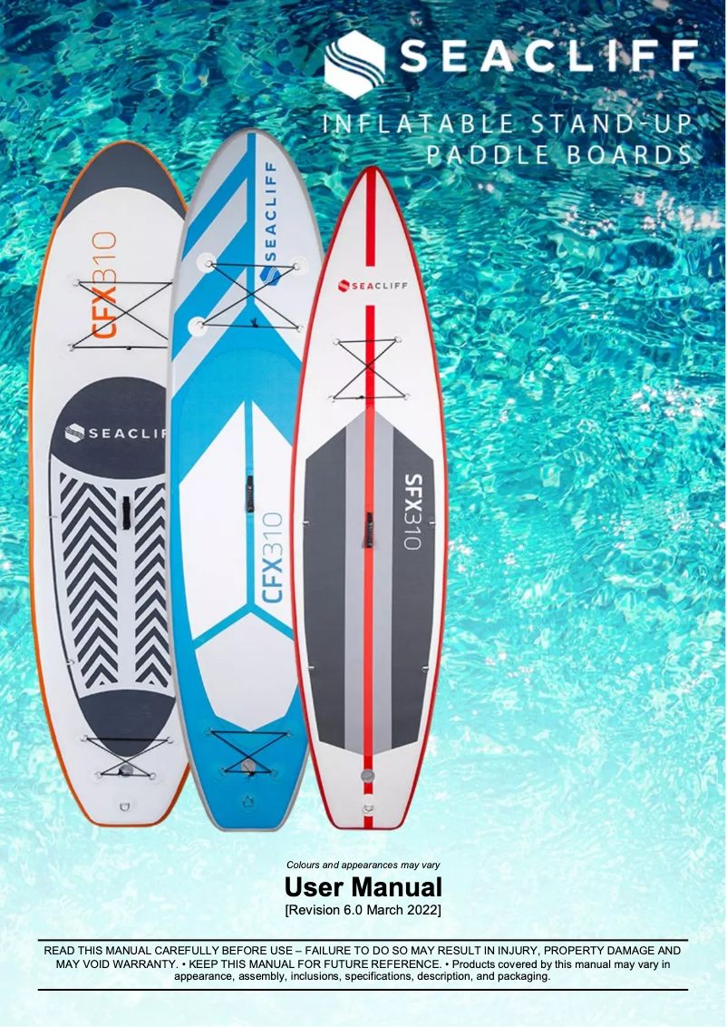 Page n°1 - Manuel utilisateur Seacliff SFX310